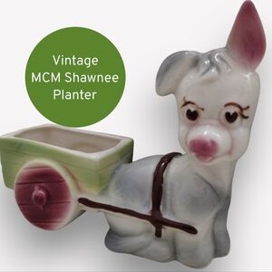 Vintage Shawnee Donkey Planter